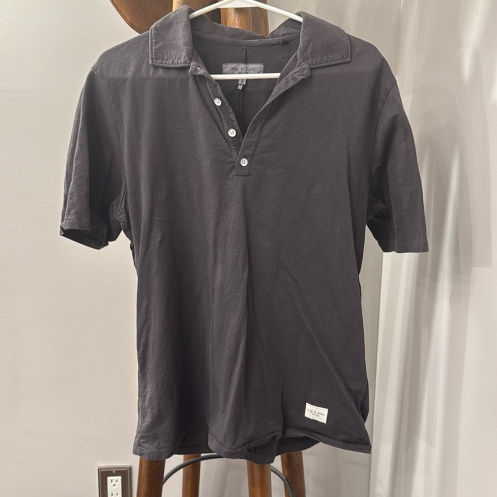 Men’s rag & bone grey polo